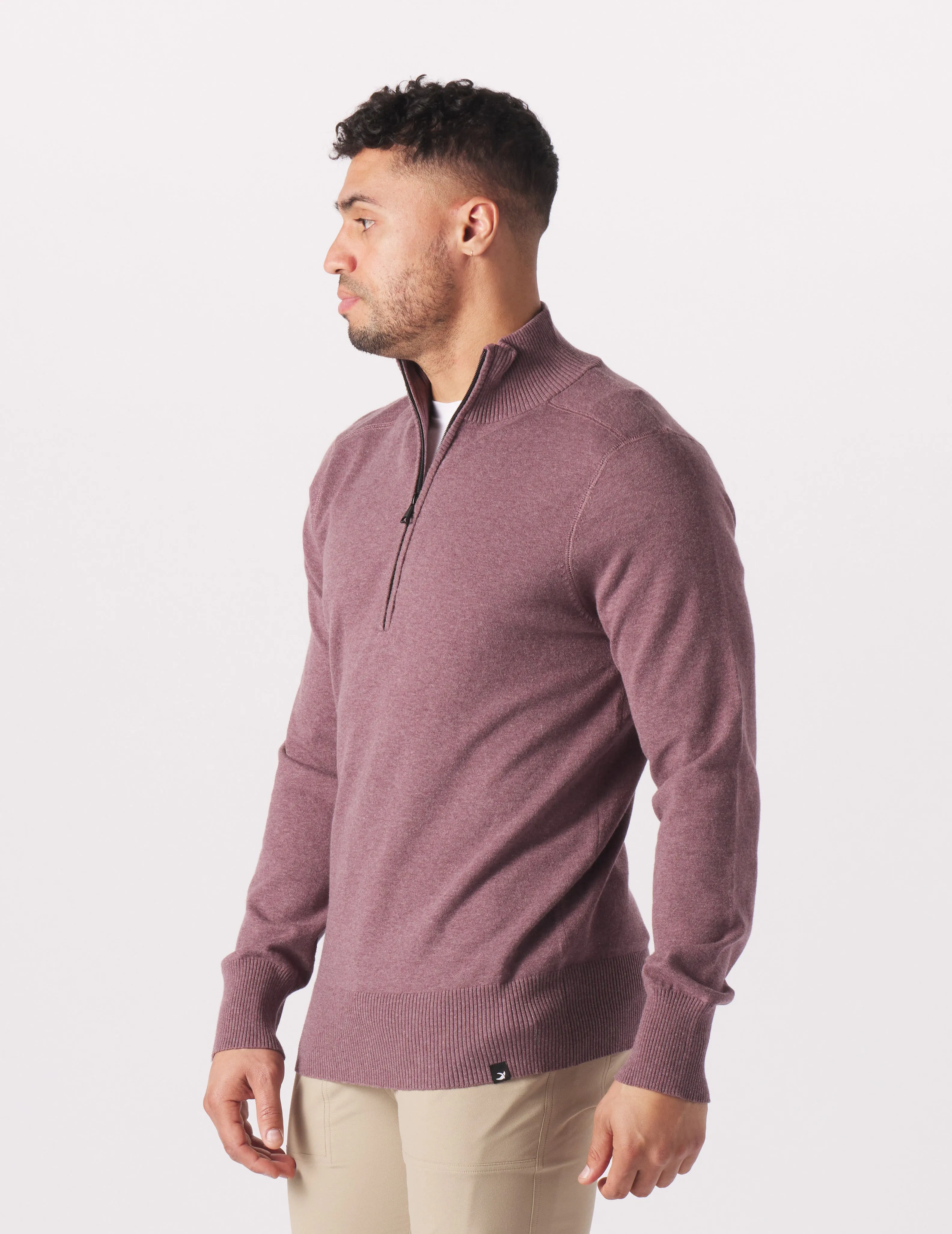 Ace 1/4 Zip: Berry Wine