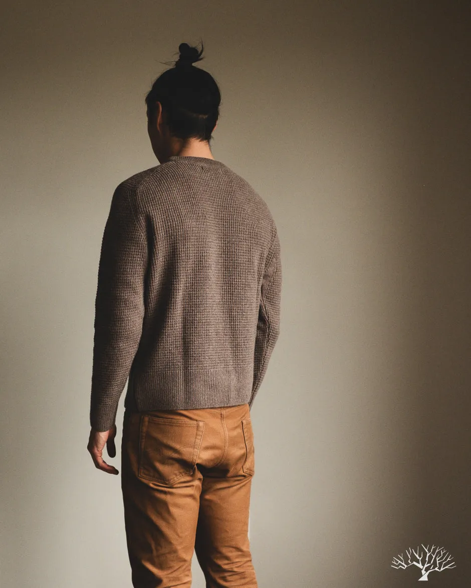 BLADE02 Merino Wool-Cashmere Waffle Pullover - Grain