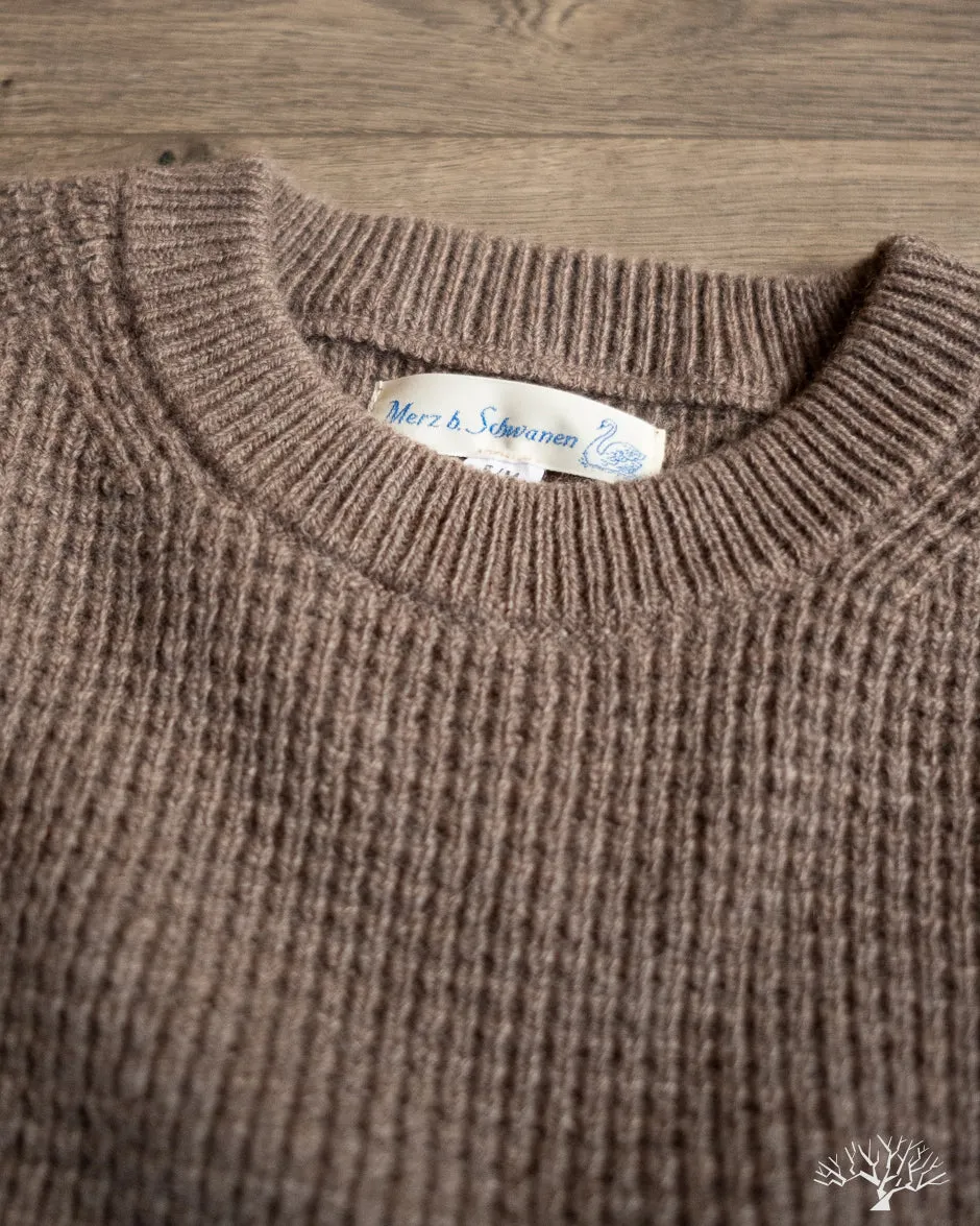 BLADE02 Merino Wool-Cashmere Waffle Pullover - Grain