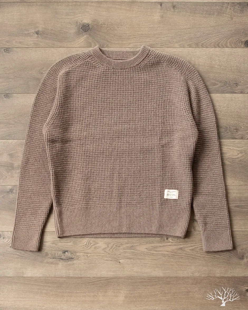 BLADE02 Merino Wool-Cashmere Waffle Pullover - Grain