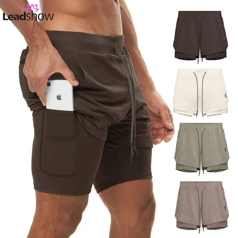 Breathable Athletic 2 in 1 Running Clothing Quick Dry Shorts Sportswear For Men