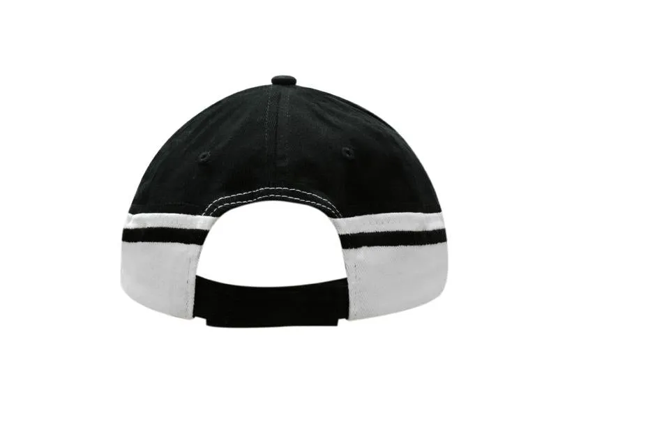 BRUSHED HEAVY COTTON CAP WITH CROWN & PEAK INSERTS/EMBROIDERY