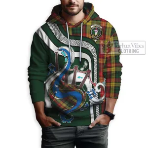 Buchanan Tartan Hoodie with Epic Bagpipe Style