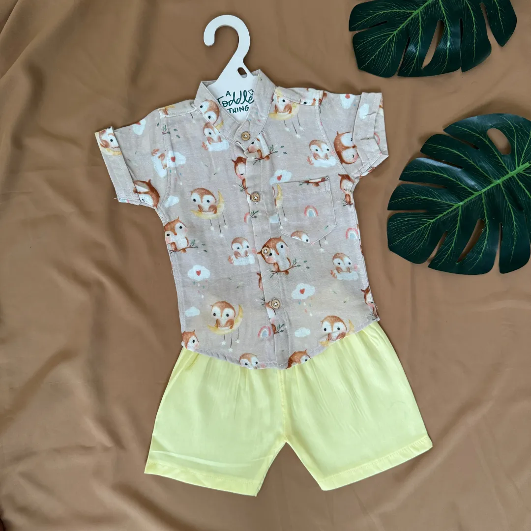 Bunny Rides - Muslin Top and Shorts for kids