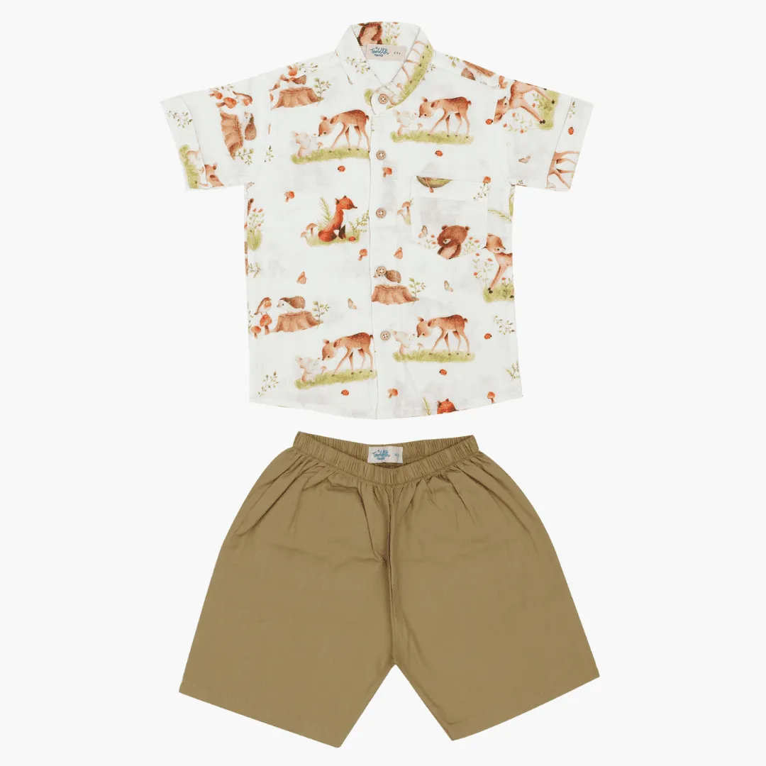 Bunny Rides - Muslin Top and Shorts for kids