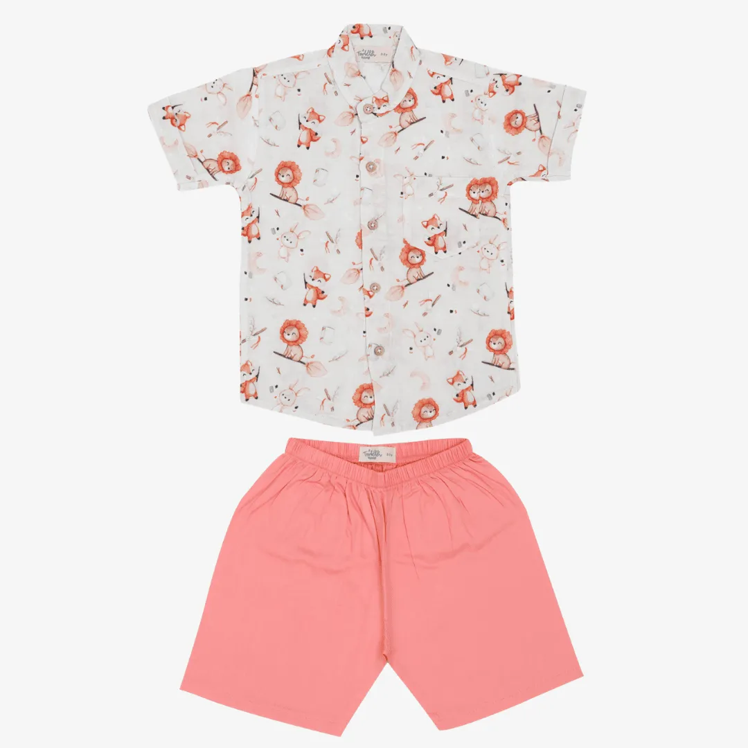 Bunny Rides - Muslin Top and Shorts for kids