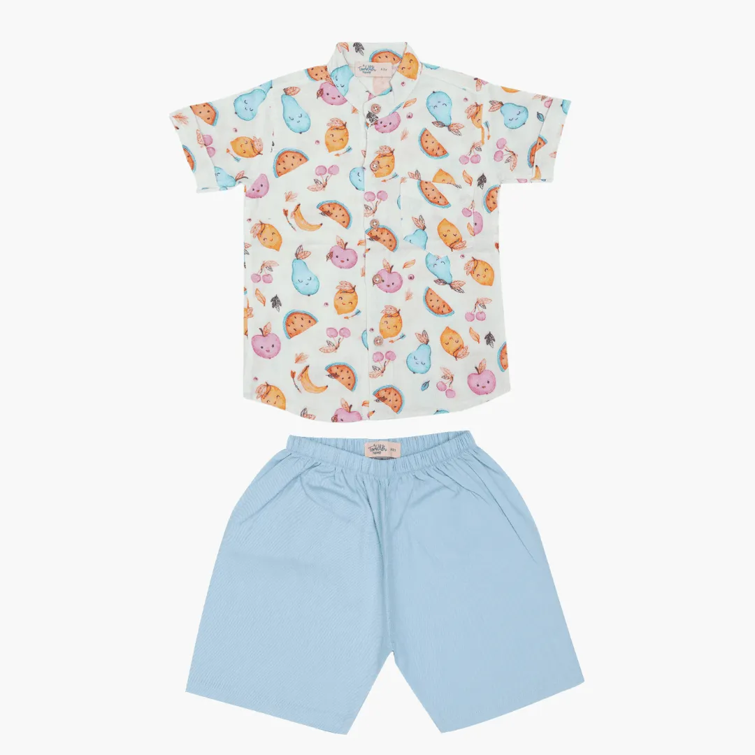 Bunny Rides - Muslin Top and Shorts for kids