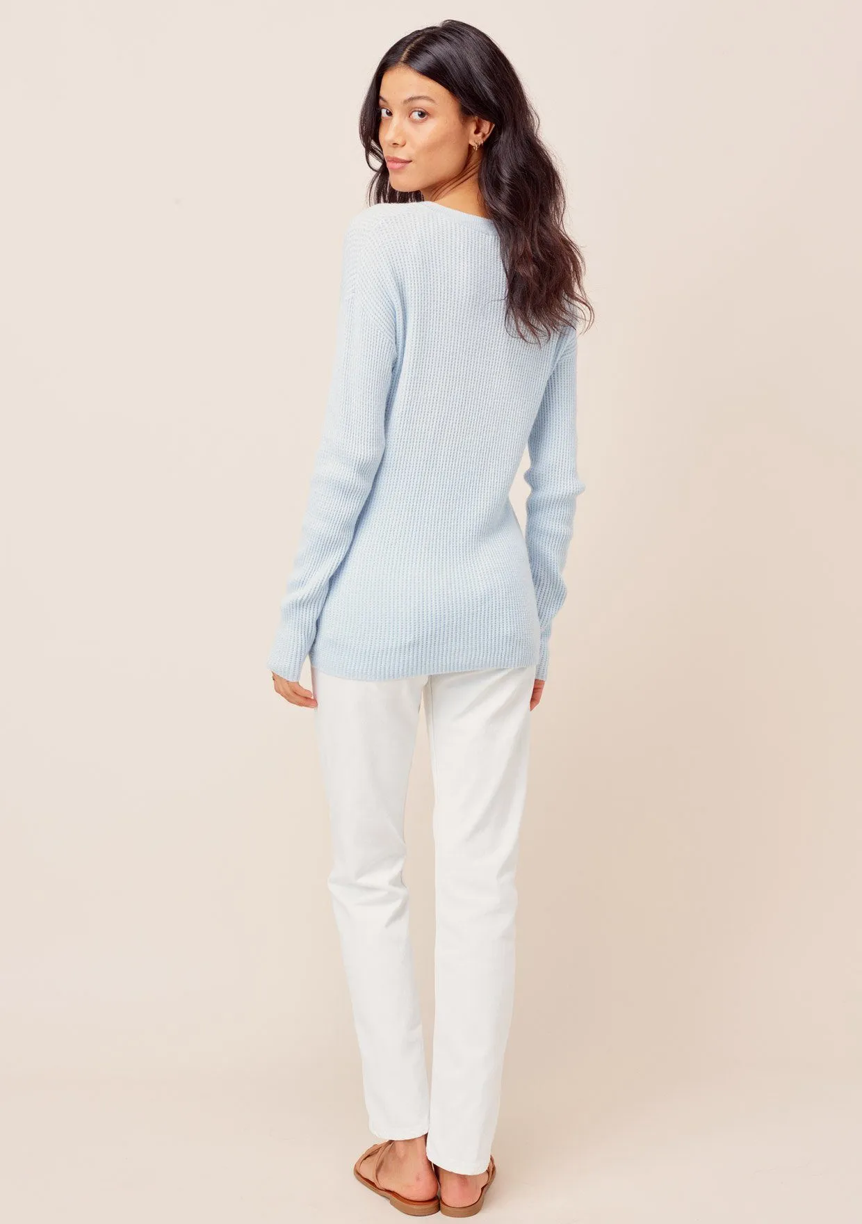 Carrie Knot Front V-Neck Pullover