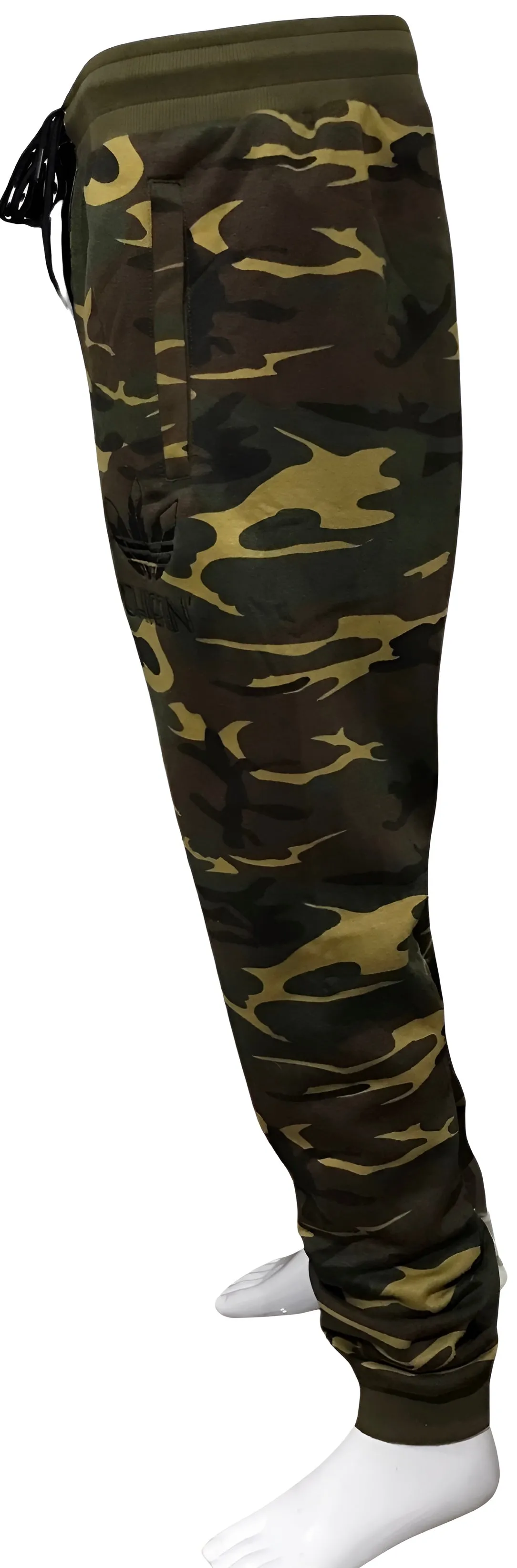 ^CHIEFIN’^ ~ADI-FEATHER~ (MILITARY CAMOUFLAGE) EMBROIDERED JOGGER SWEATPANTS