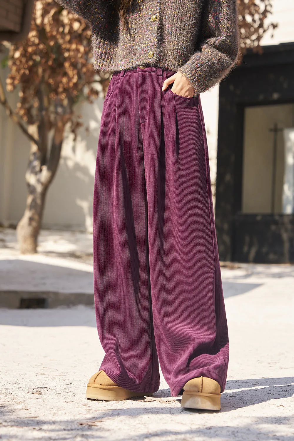 Corduroy Wide Leg pants for Women