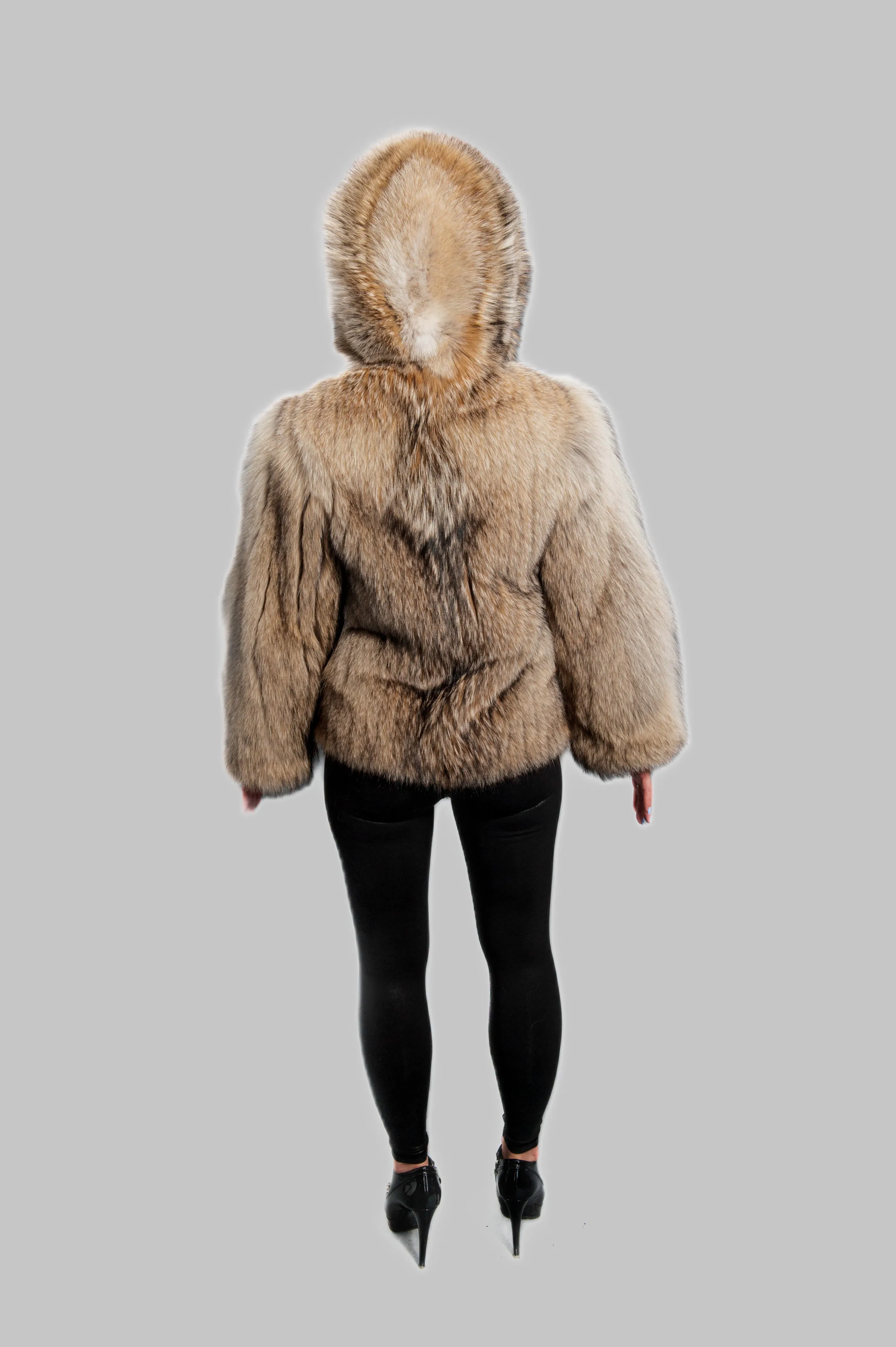 Coyote Jacket with Fox Trim Hood BY ORDER ONLY