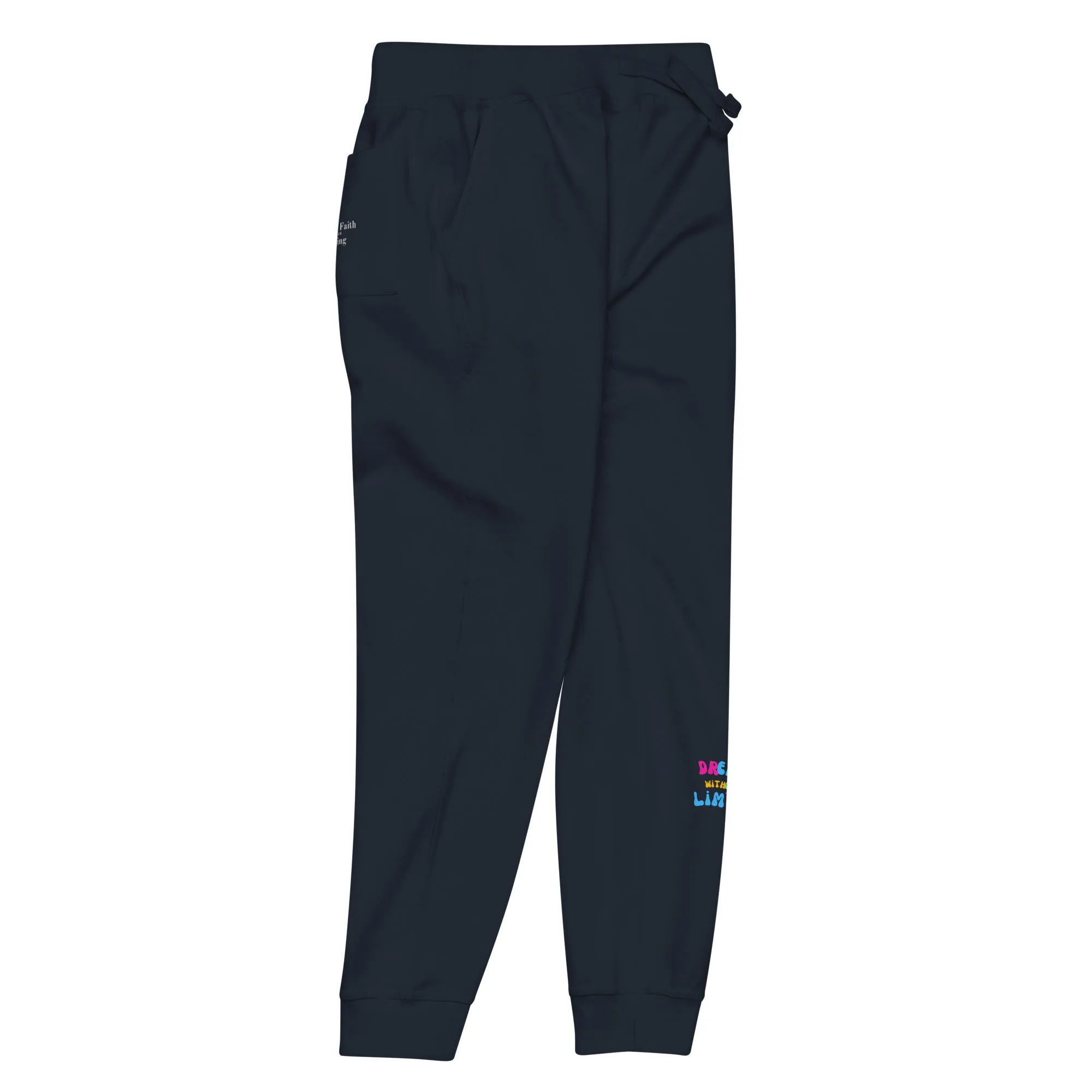 Dream Without Limits Unisex fleece sweatpants Navy Blue