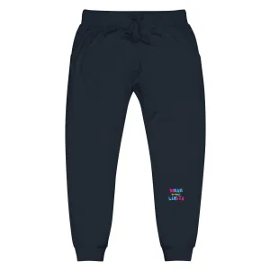 Dream Without Limits Unisex fleece sweatpants Navy Blue