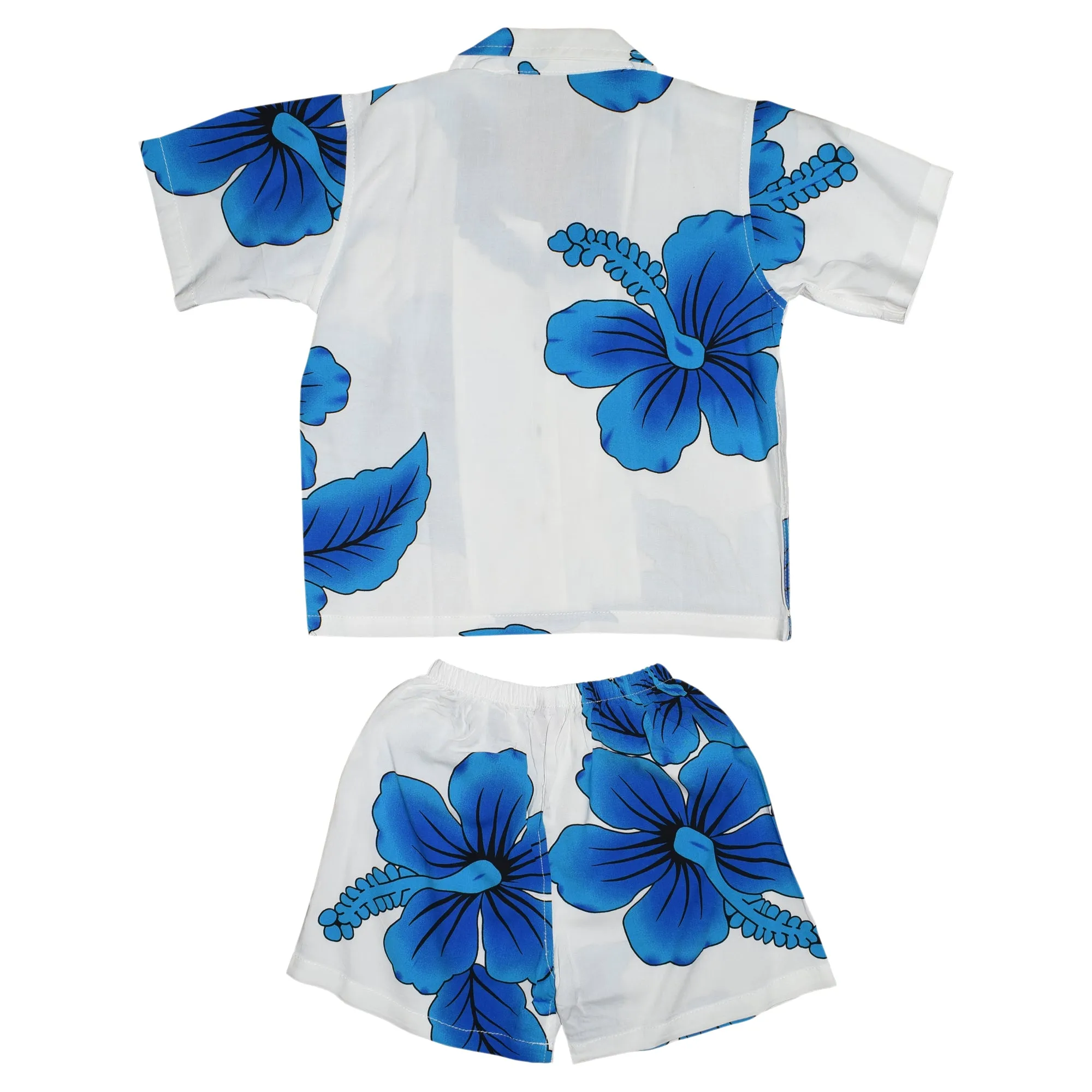 Hibiscus Boy's Cabana Set Aloha Shirt & Short (Rayon)