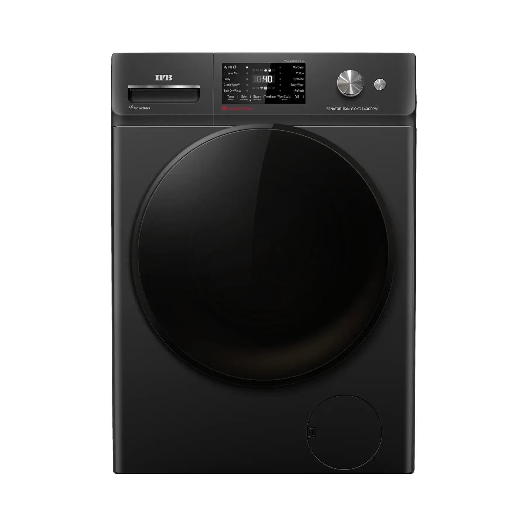 IFB Senator BXN 8014K Front Load Washing Machine 8 Kg | 1400 rpm | Black