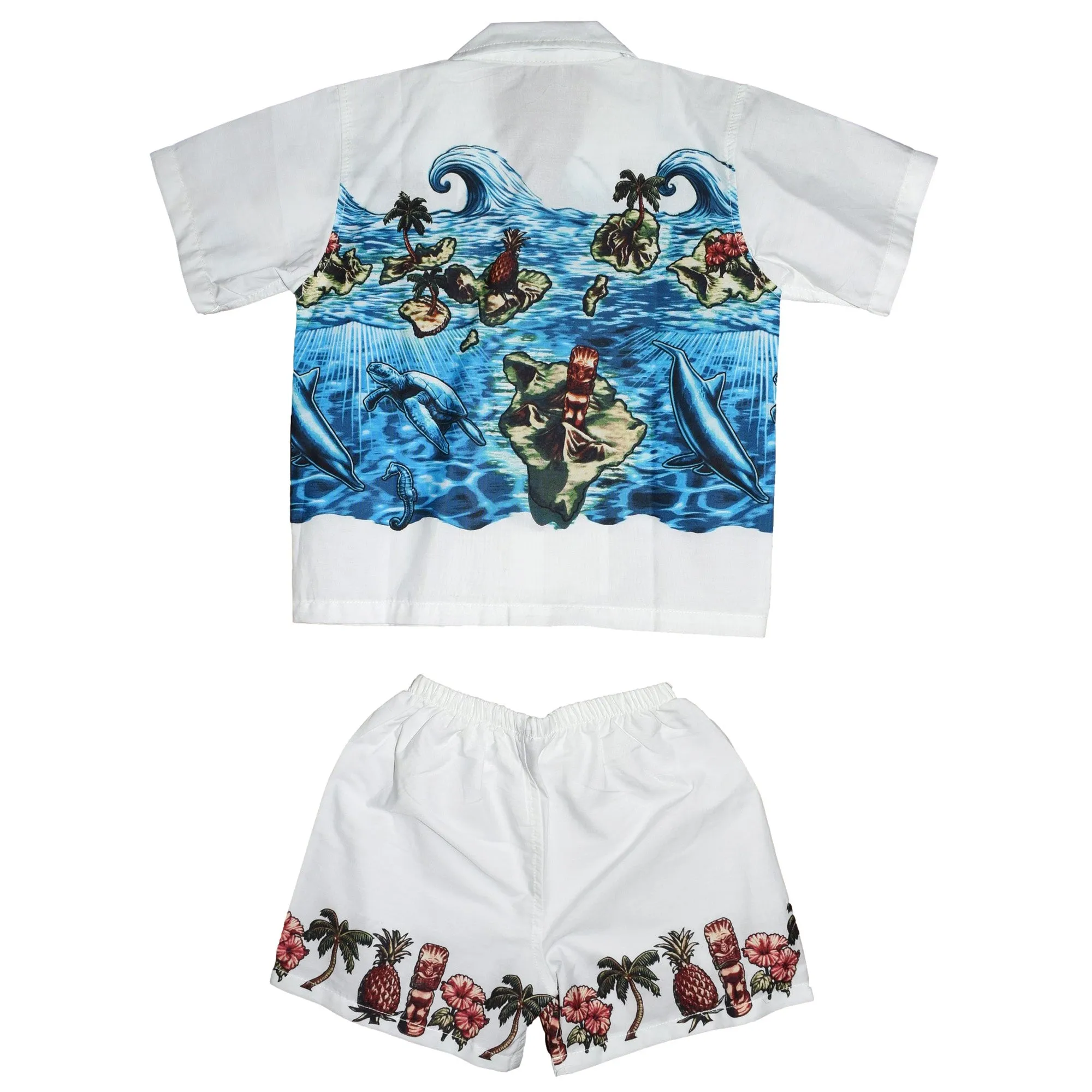 Island Band Boy's Cabana Set Aloha Shirt & Short