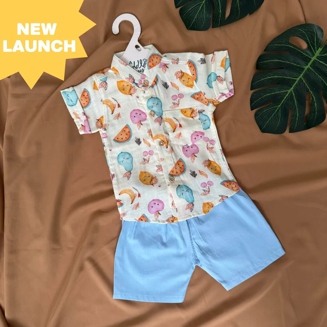 Juicy Joy - Muslin Top and Shorts for kids