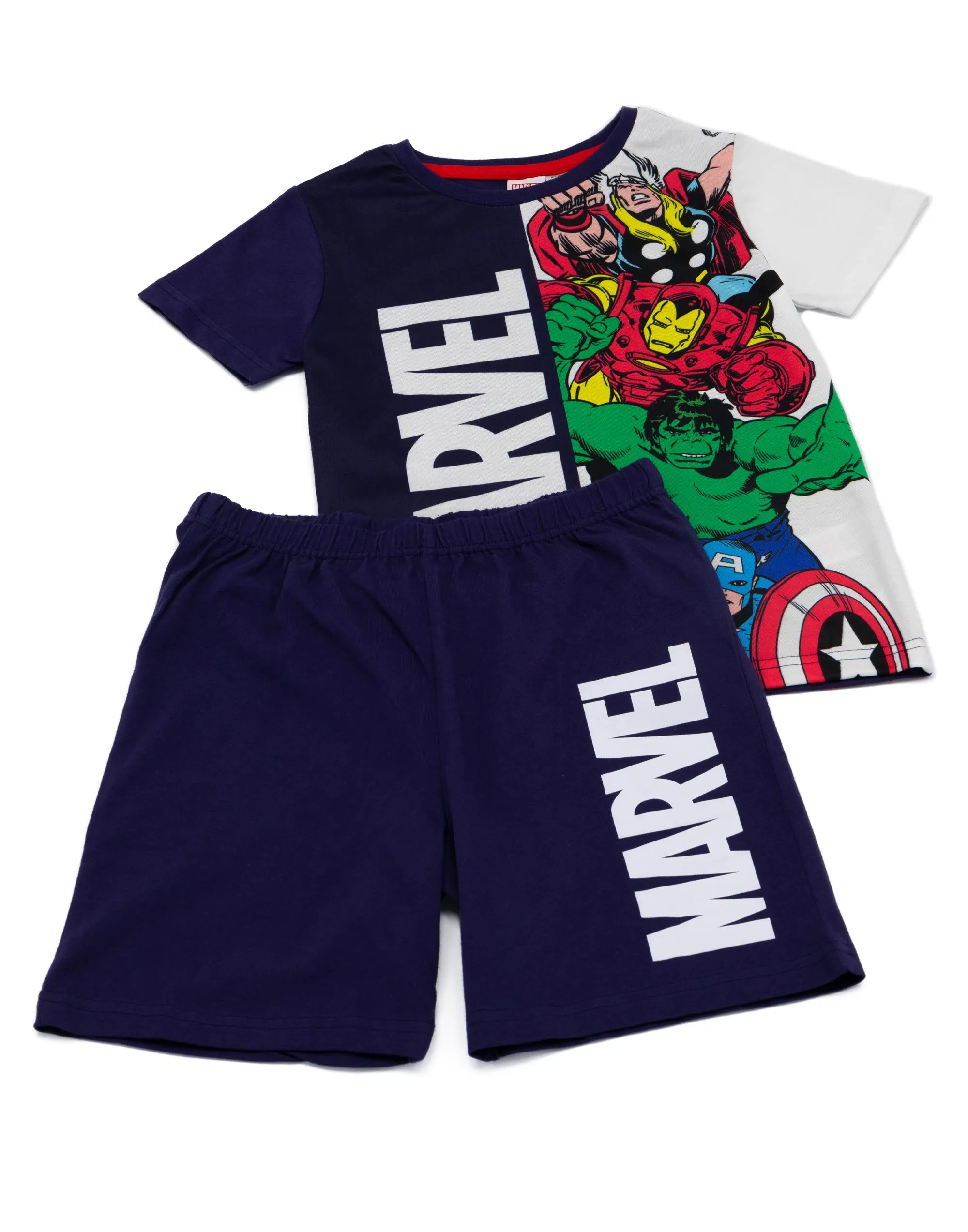 Marvel Superhero Boys T-Shirt And Shorts Pyjamas