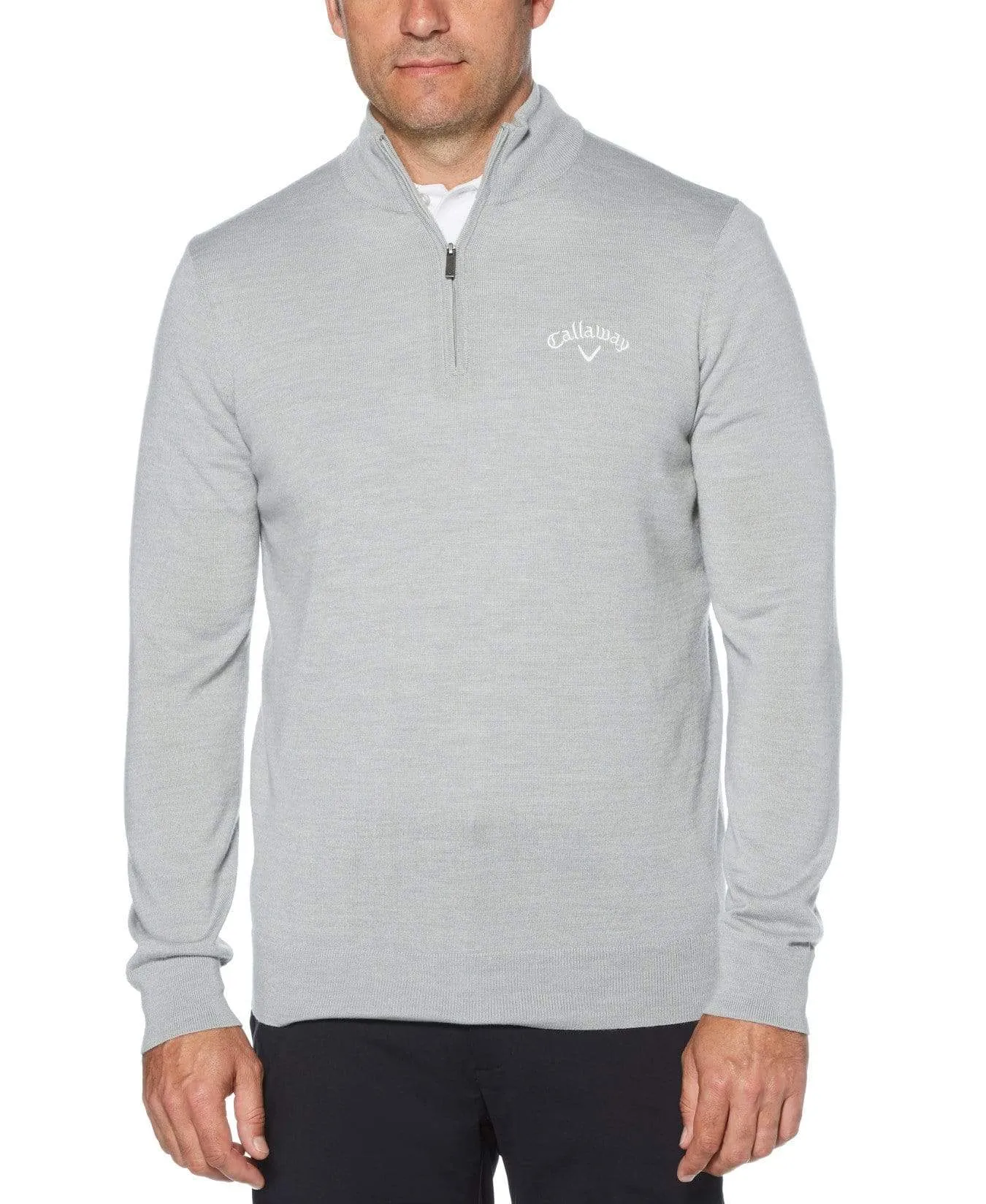 Mens Callaway X 1/4 Zip Blended Merino Sweater