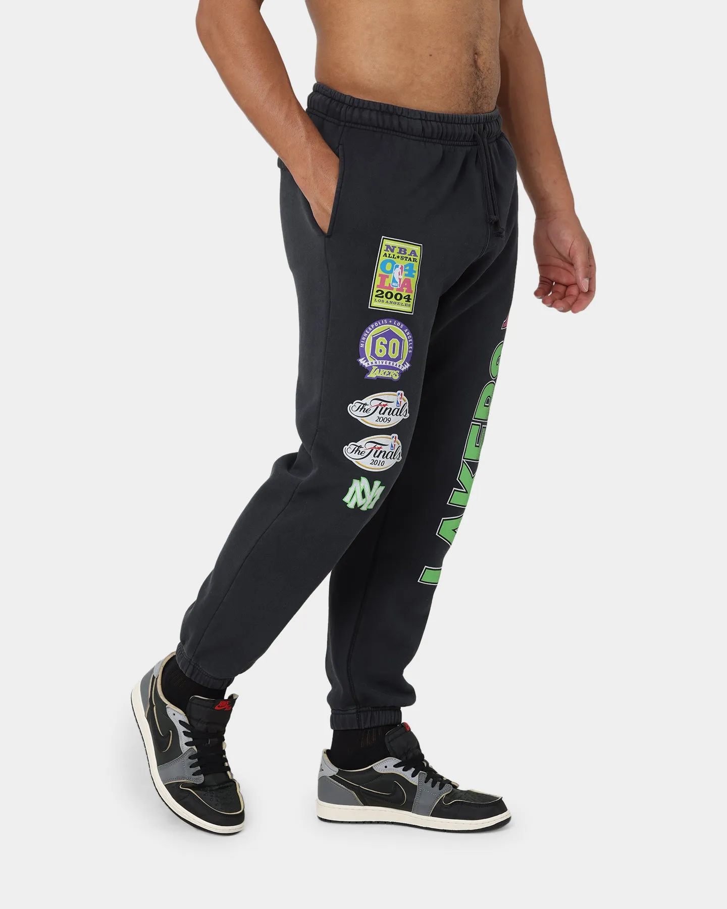 Mitchell & Ness Los Angeles Lakers Neon Champs Sweatpants Faded Black