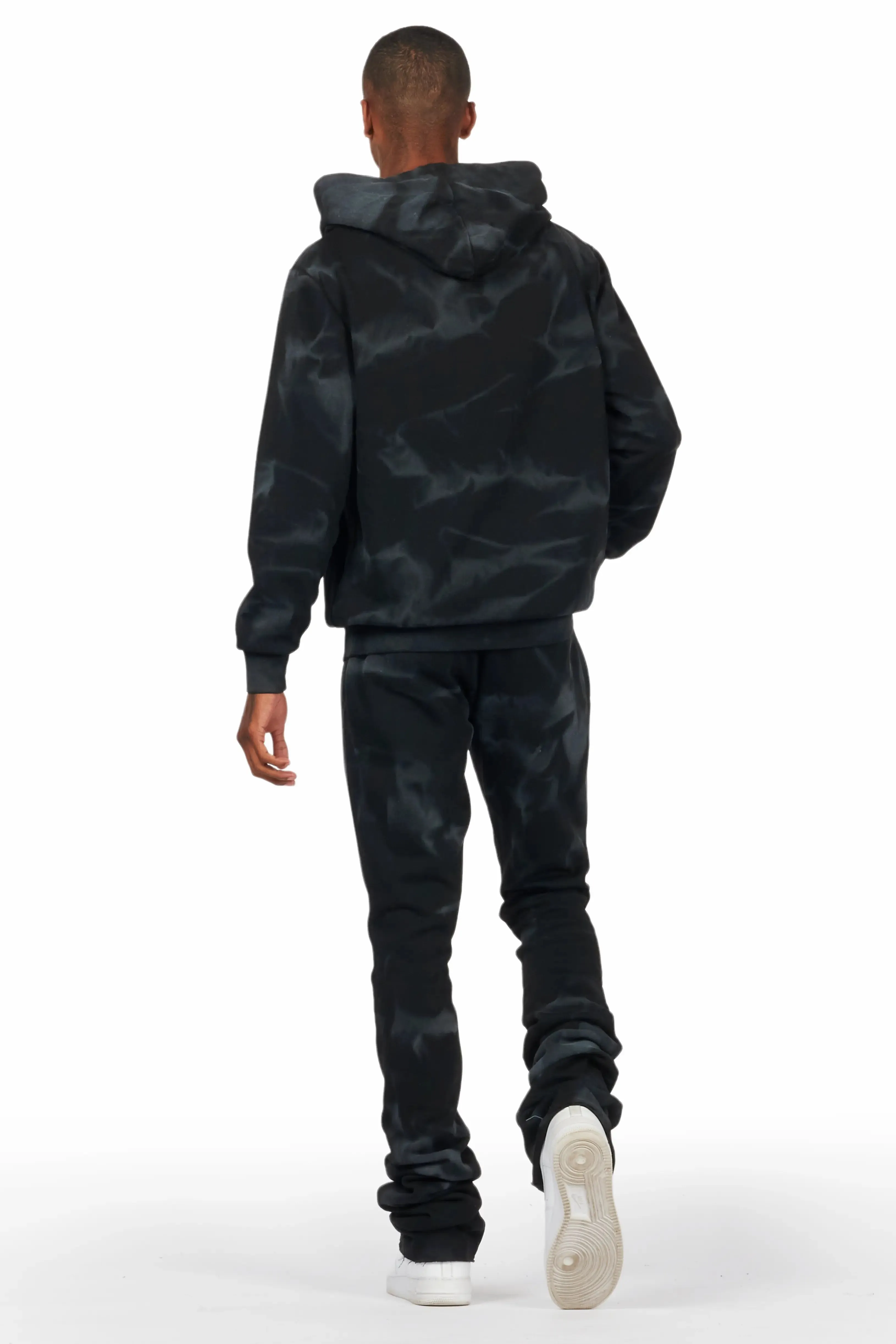 Nelly Black Hoodie/Super Stacked Flare Track Set