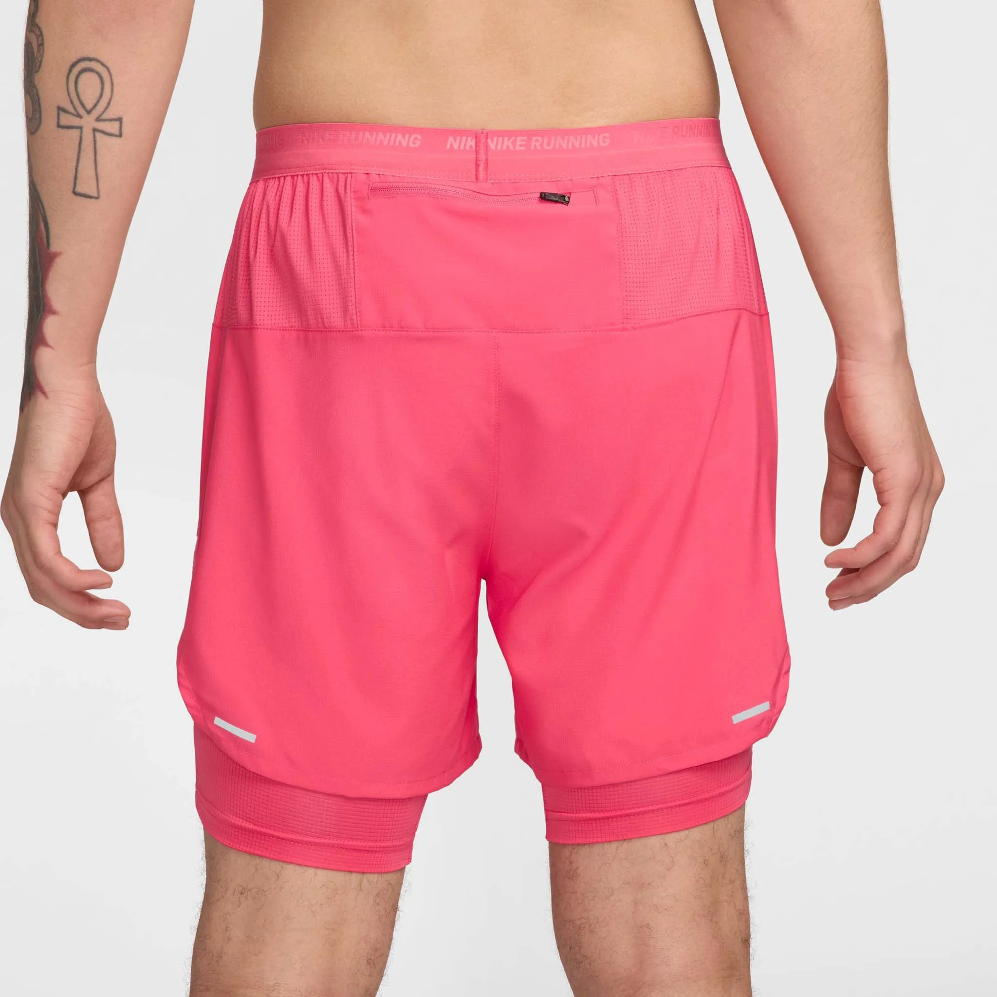 Nike | Men's Stride Dri-FIT 5" Hybrid Running Shorts - Aster Pink