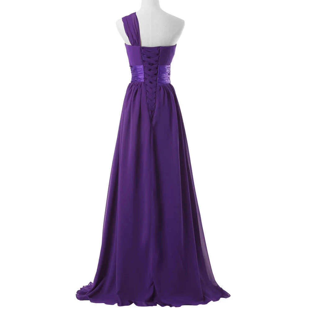 One Shoulder Bridesmaid dresses at Bling Brides Bouquet online Bridal Store