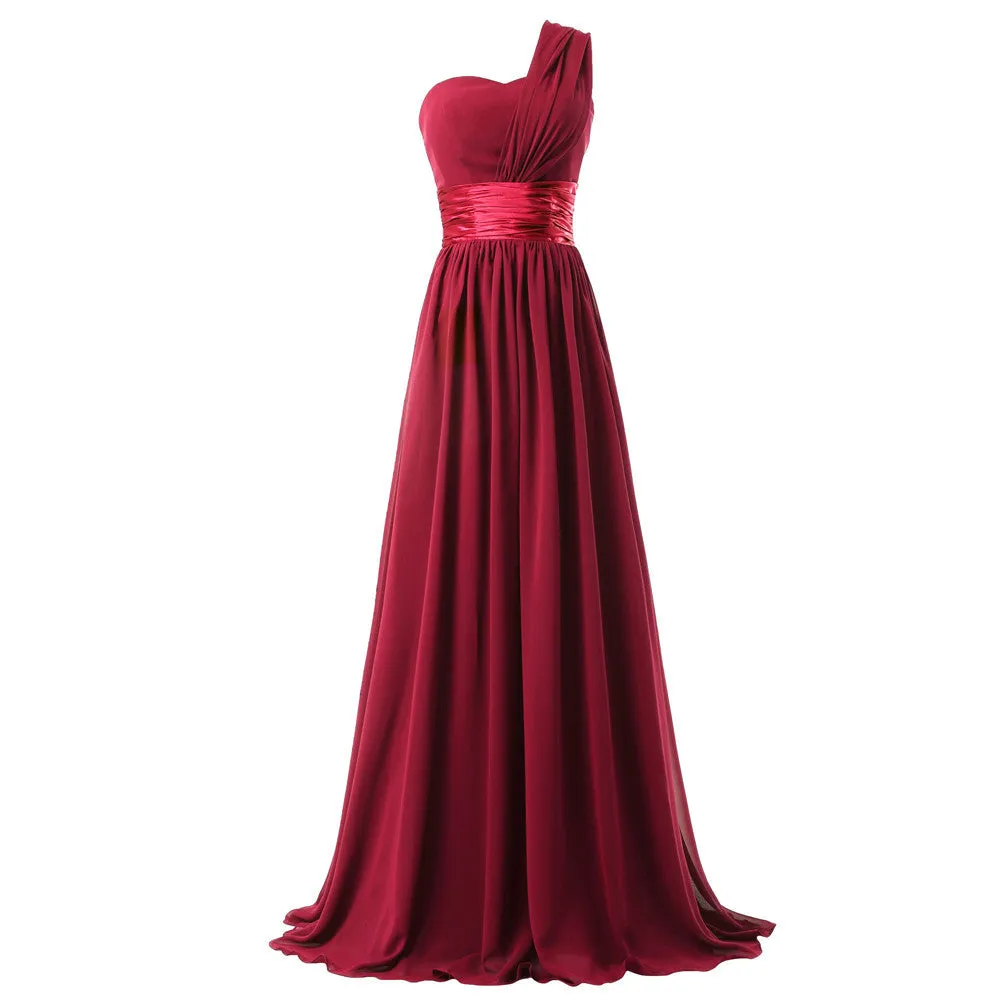 One Shoulder Bridesmaid dresses at Bling Brides Bouquet online Bridal Store