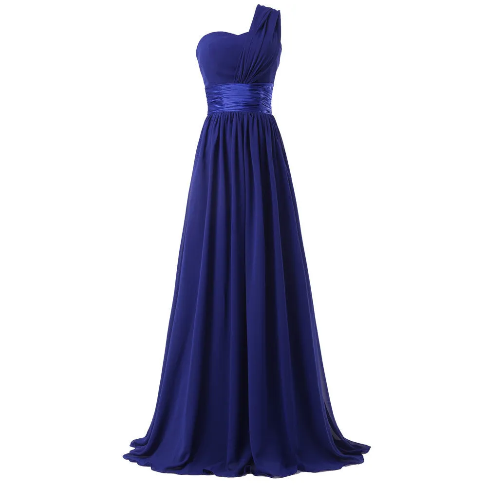 One Shoulder Bridesmaid dresses at Bling Brides Bouquet online Bridal Store