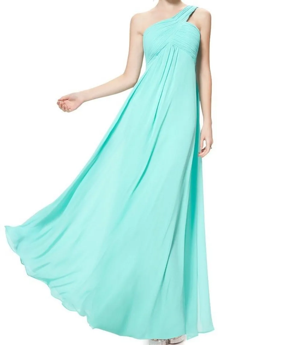 One Shoulder Chiffon Bridesmaids dress  At Bling Brides Bouquet Online Bridal Store