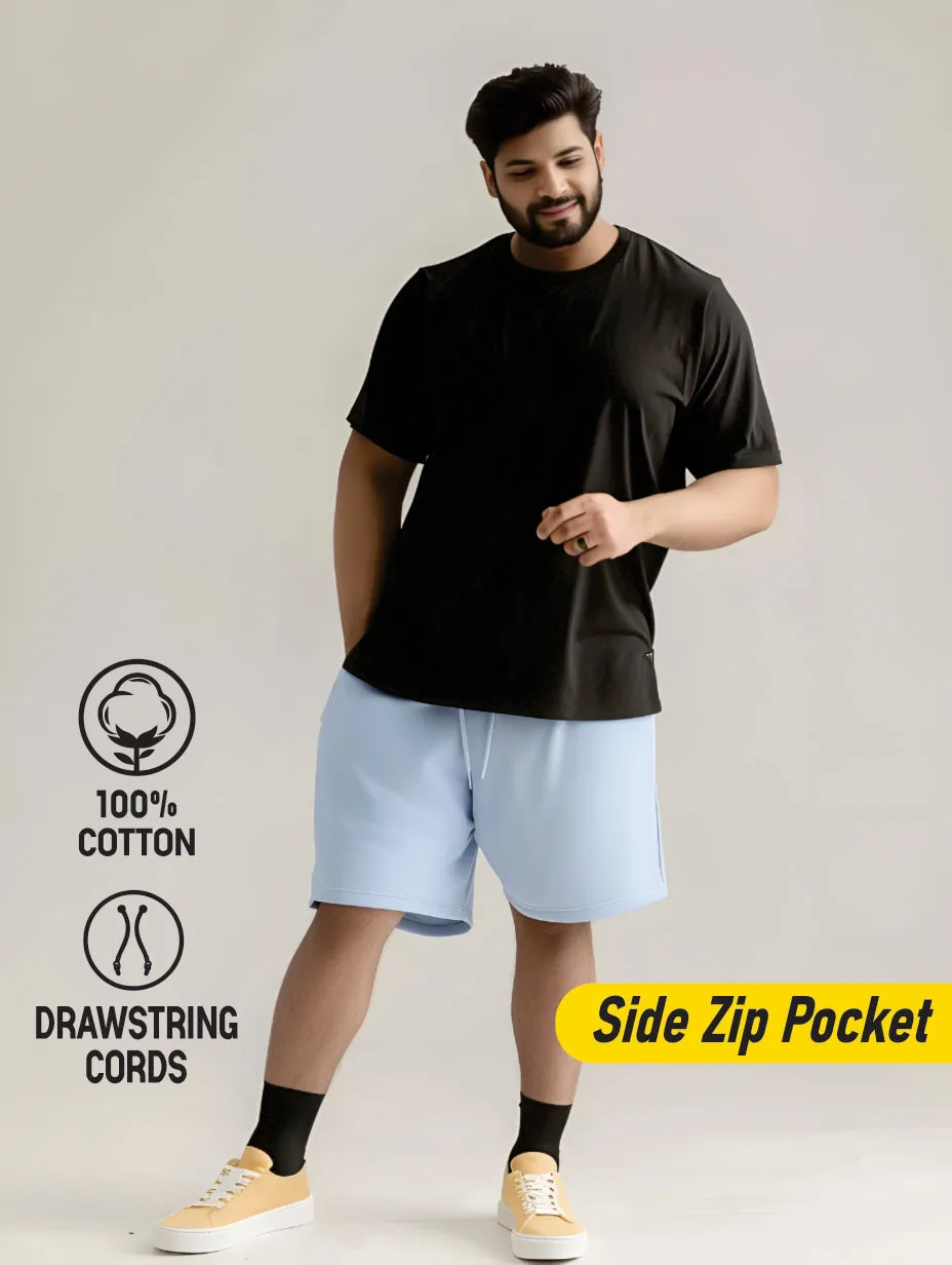 Pack of 3 cotton plus size shorts