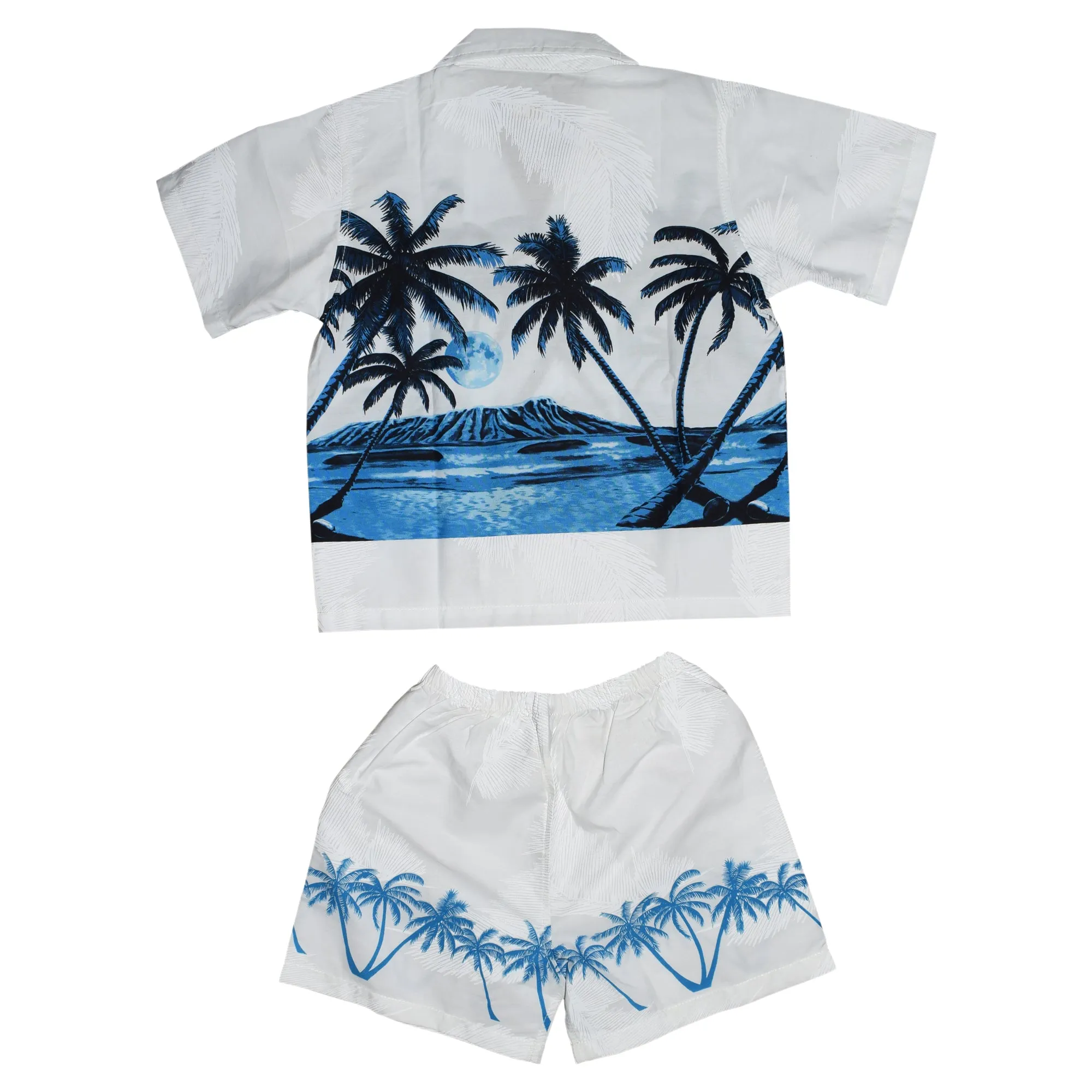 Palm Tree Band Boy's Cabana Set