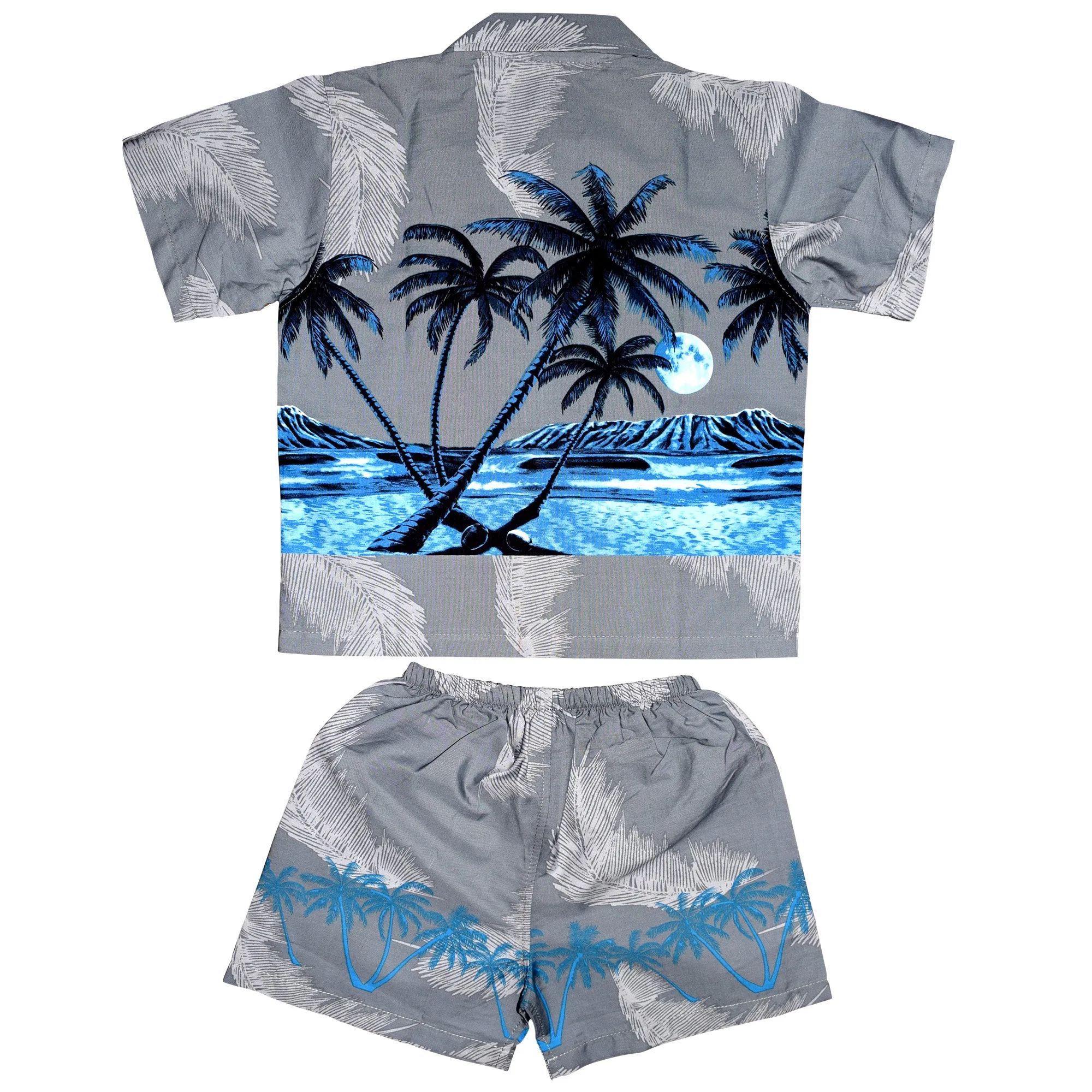 Palm Tree Band Boy's Cabana Set