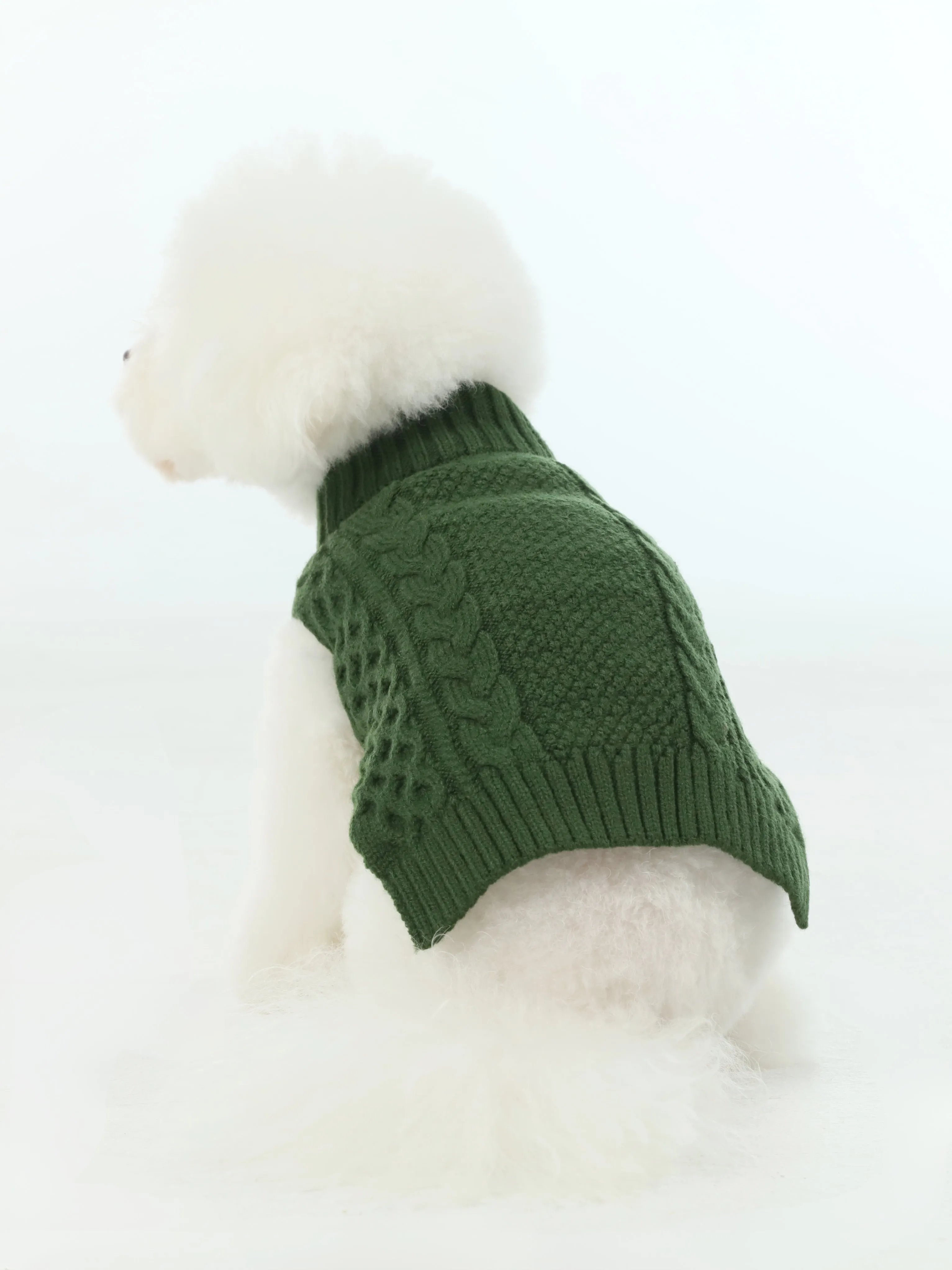 Pet Sweater Vest - Green