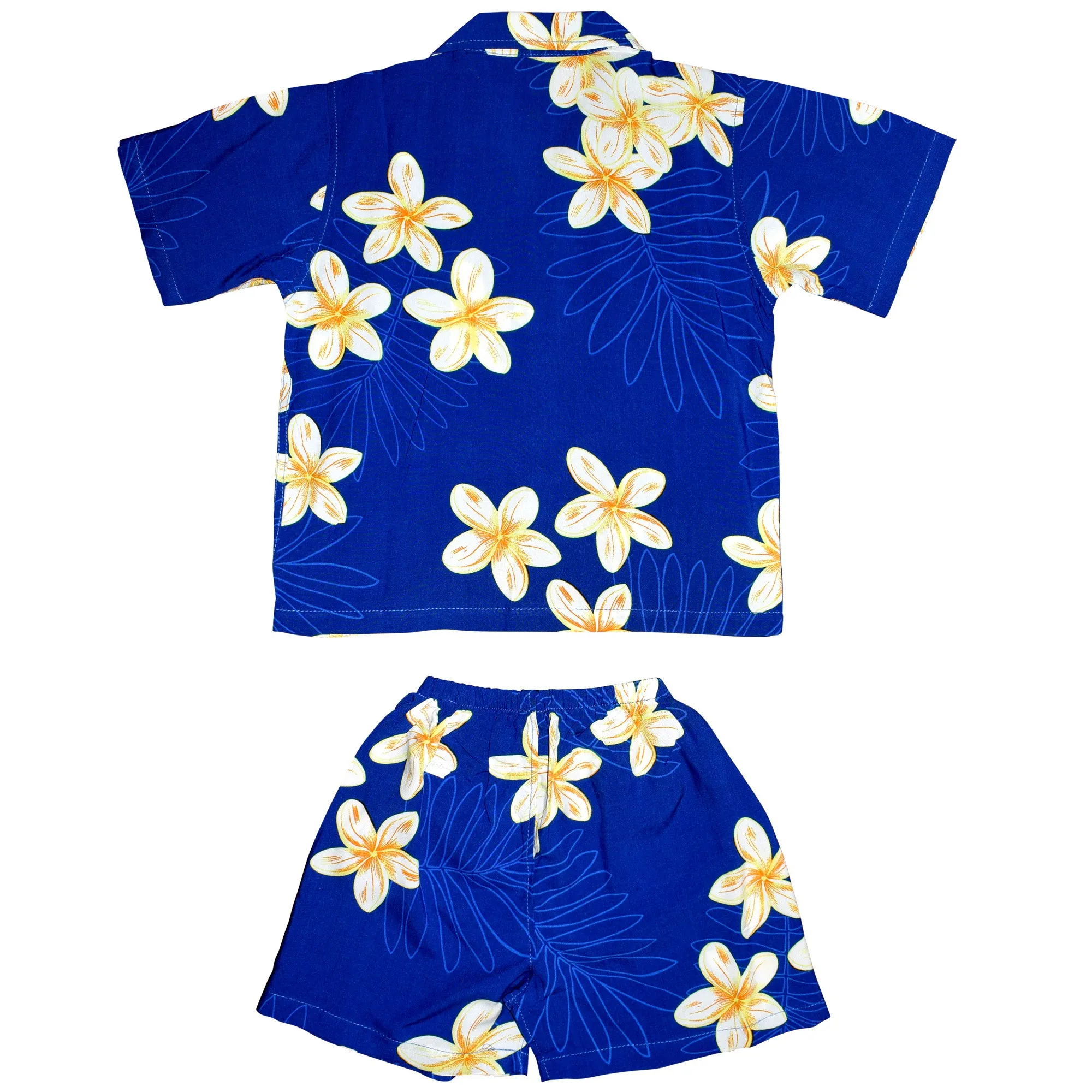 Plumeria Boy's Cabana Set (Rayon)