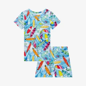 Posh Peanut Wave Basic Short Sleeve & Short Length Pajama