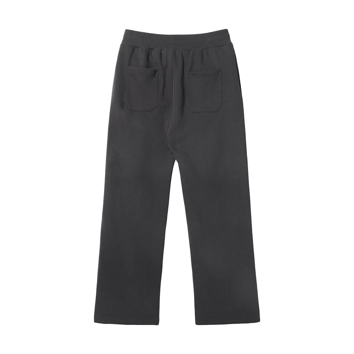 Relaxed fit pin tuck flare joggers