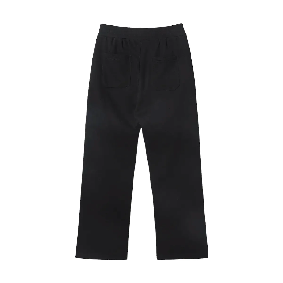 Relaxed fit pin tuck flare joggers