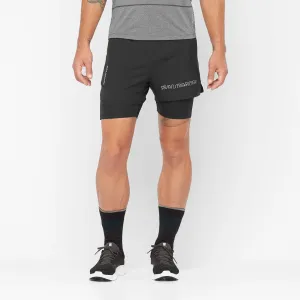 Salomon | Men's Cross 2in1 Shorts - Deep Black