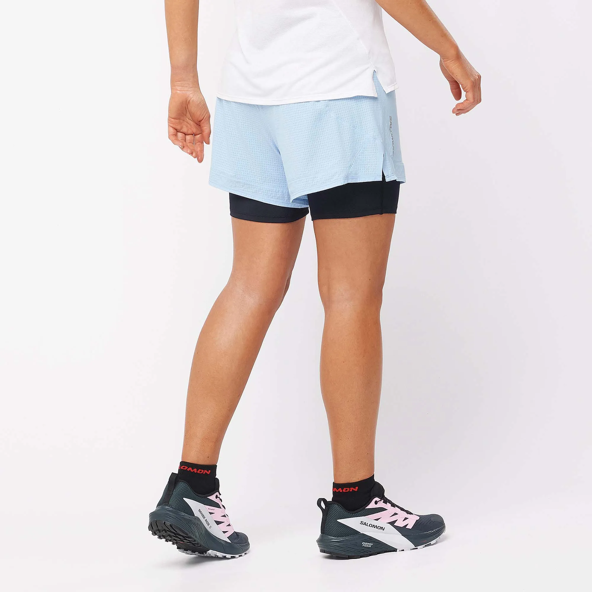 Salomon | Women's Sense Aero 2in1 Shorts - Chambray Blue