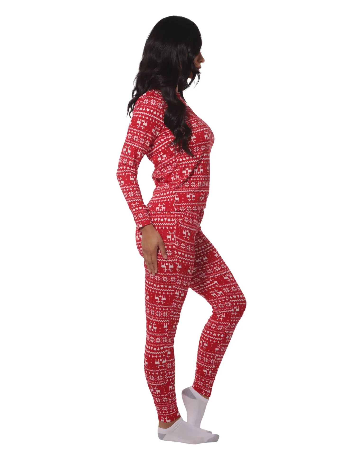 S&G Apparel Women’s Holiday Long Sleeve Top & Sweatpants Pajamas Set