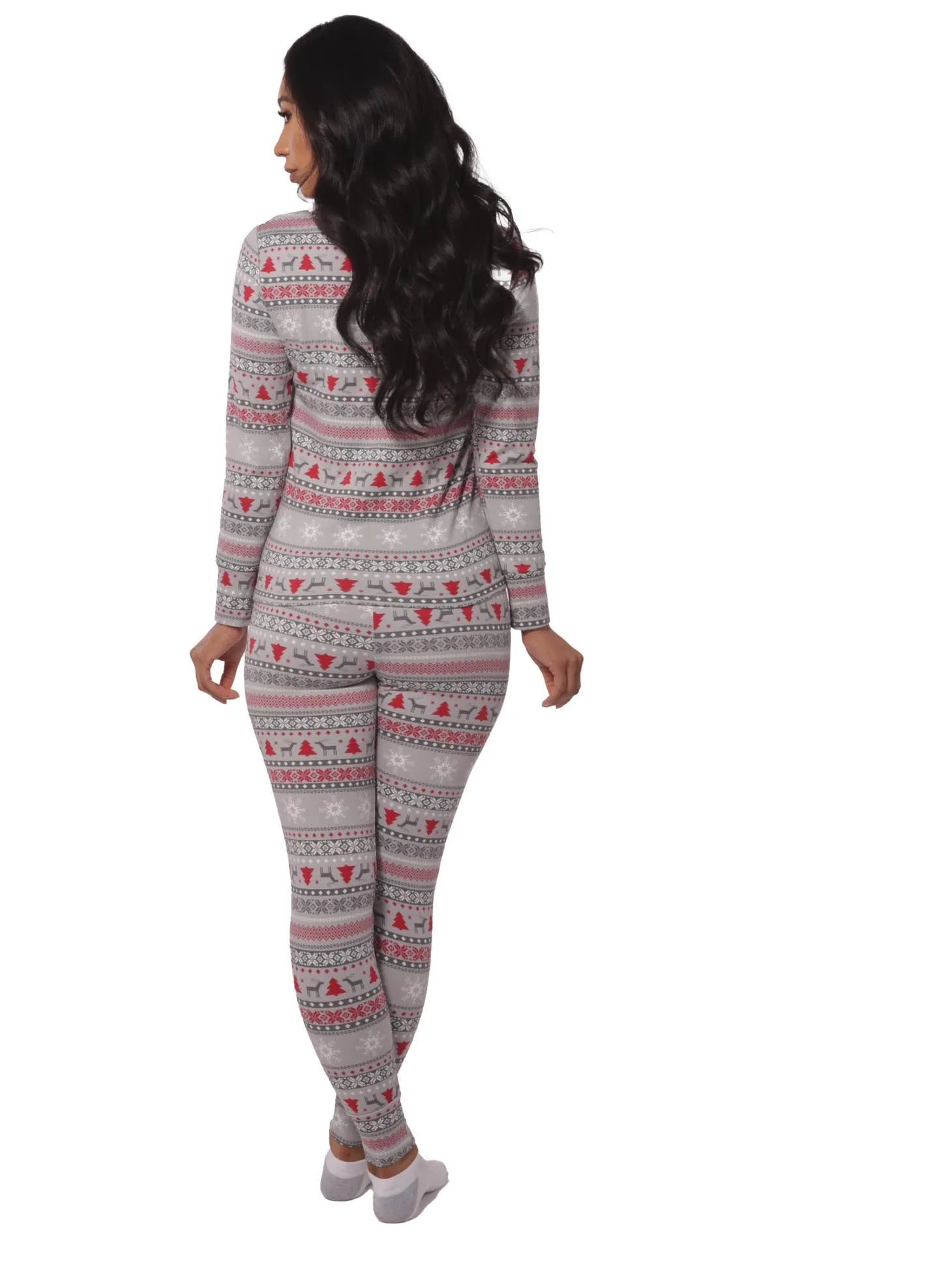 S&G Apparel Women’s Holiday Long Sleeve Top & Sweatpants Pajamas Set