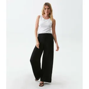 Smocked Wide Leg Pant