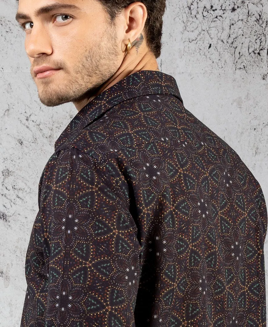 SOL - Seed Of Life - "Anahata" LS Premium Button Up