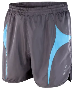 Spiro micro-lite running shorts | Grey/Aqua