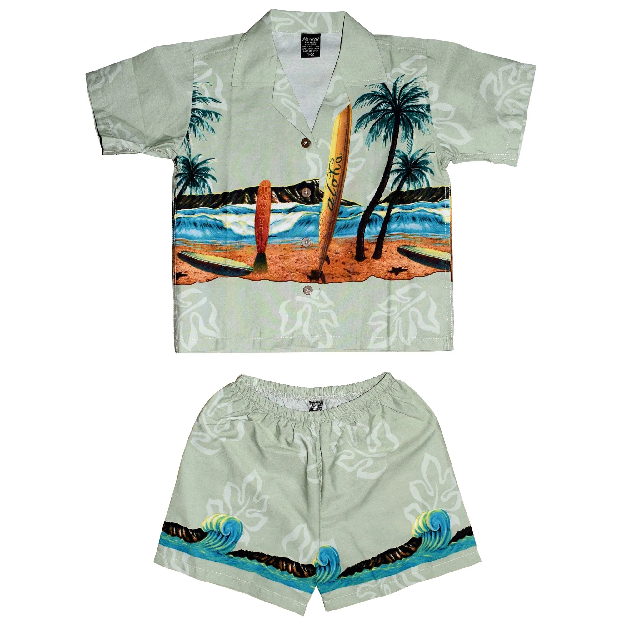 Surfboards 2 Boy's Cabana Set