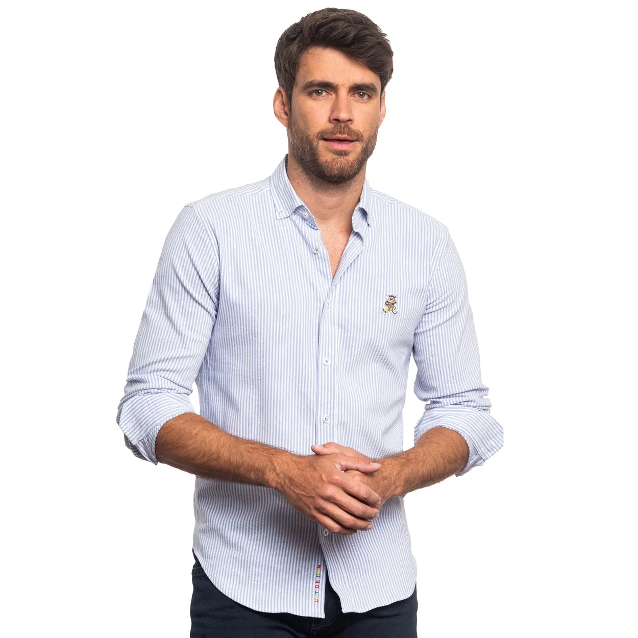 The Softest Stripe - Colores Edition FROG Shirt - Dusk Blue