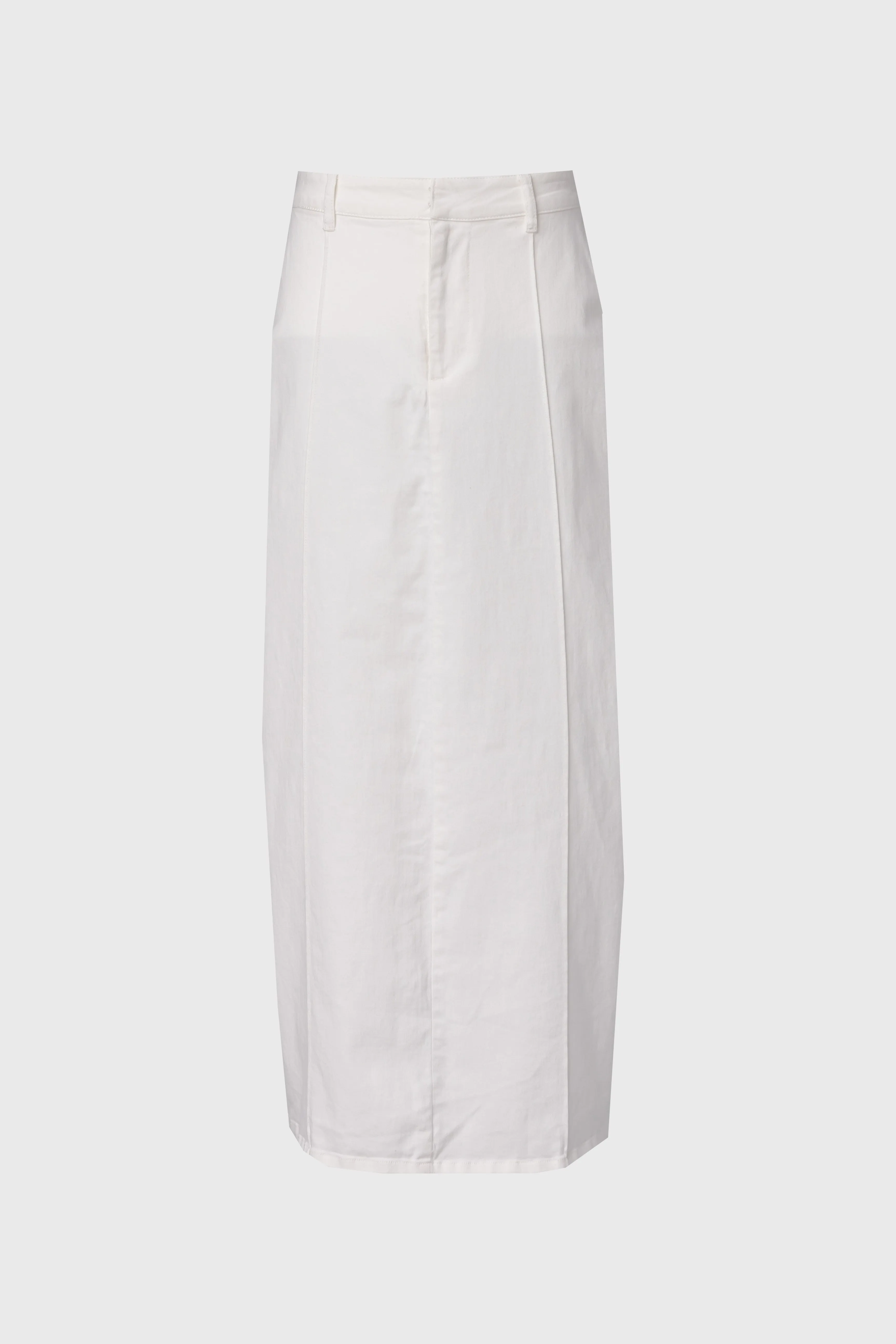 White Pencil Denim Skirt