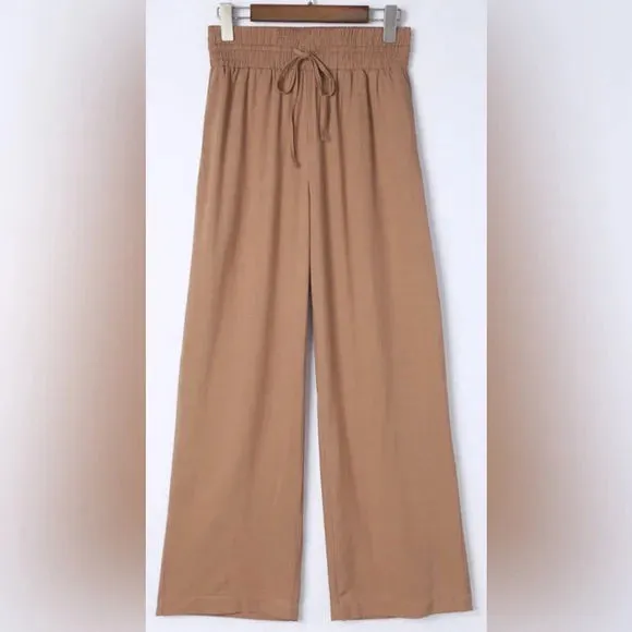 Wide Leg Drawstring Pants