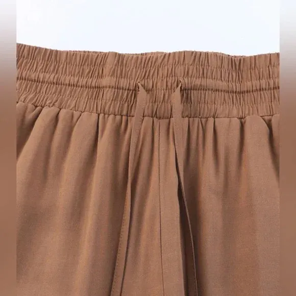 Wide Leg Drawstring Pants